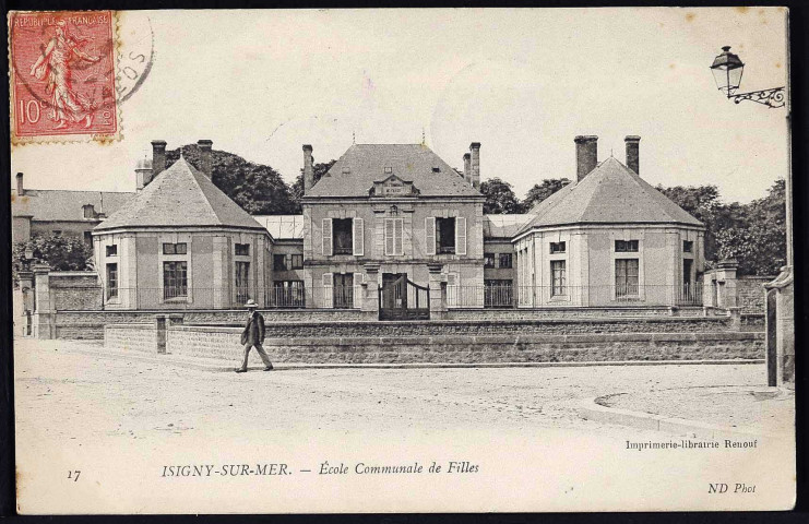 Ecole de filles et école de garçons (cartes postales n°169 et 170)