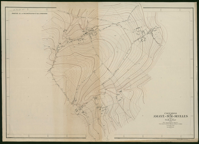 Plans topographiques de Amayé-sur-Seulles