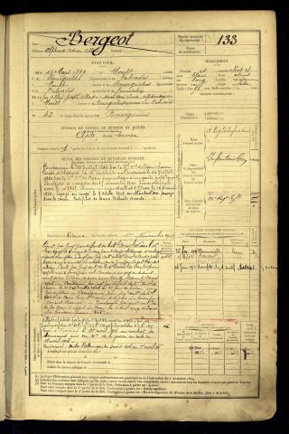 Bergeot, Alphonse Adrien Albert