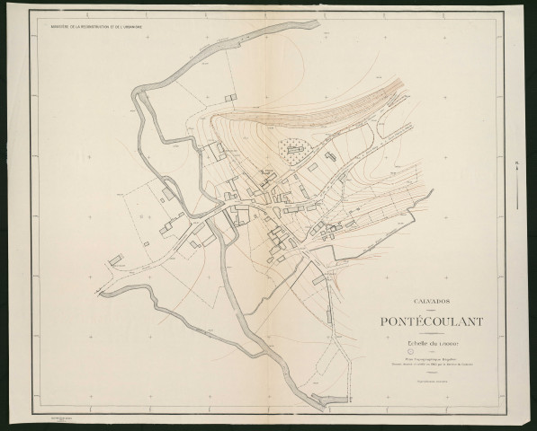 Plan topographique de Pontécoulant