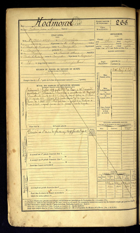 Hodmon, Frédéric Jean Marie