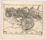 Plan de Caen en 1636 .
