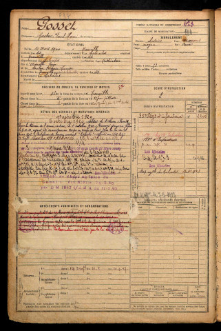 Gosset, Gaston Paul Henri