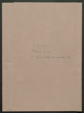 15 février 1779-22 septembre 1786