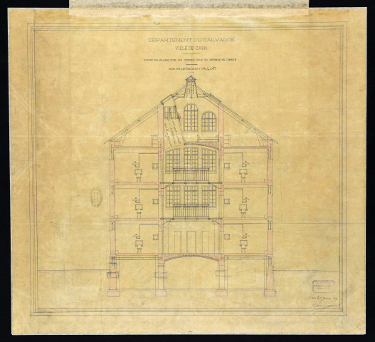 Coupe transversale sur les cellules avec ajout d'un étage supplémentaire