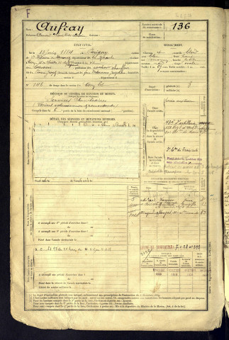 Aufray, Armand Louis Victor Antoine