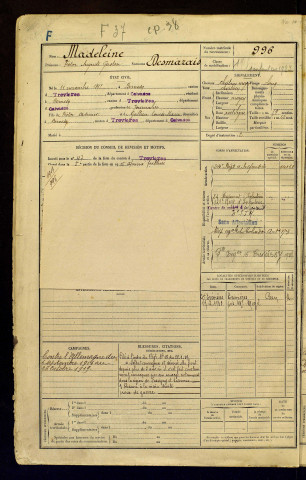 Madeleine dit Desmarais, Victor Auguste Gaston