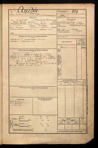 Amédée, Fernand Louis Désiré