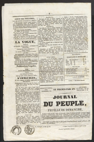 Patriote, journal de l'arrondissement de Lisieux (Le)