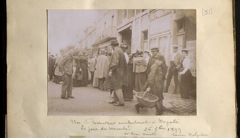 "Le jour du marché", le 26 septembre 1899 (photos n°51 à 54)