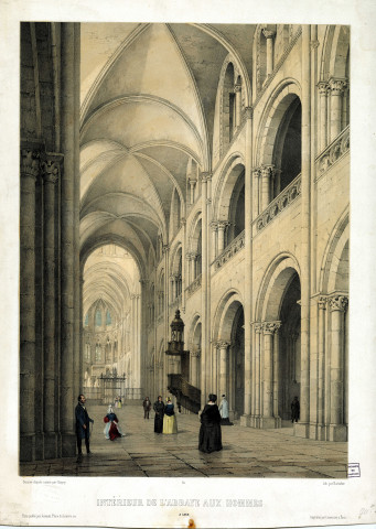 (Caen :) Intérieur de l'abbaye aux Hommes. N° 80, par Chapuy et Bachelier.