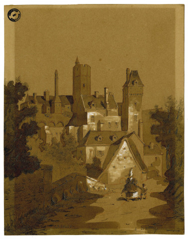 "Le château de Creully", par Septime Le Pippre