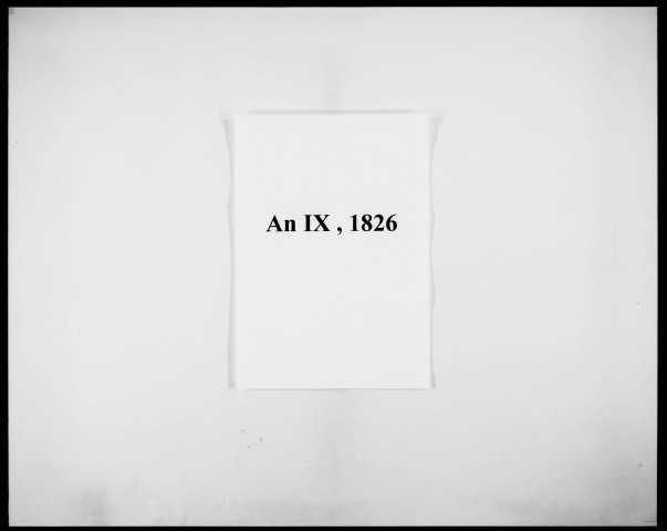 an IX, 1826, 1836-1906
