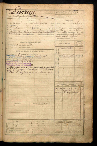 Livrain, Joseph Gustave Hyppolite