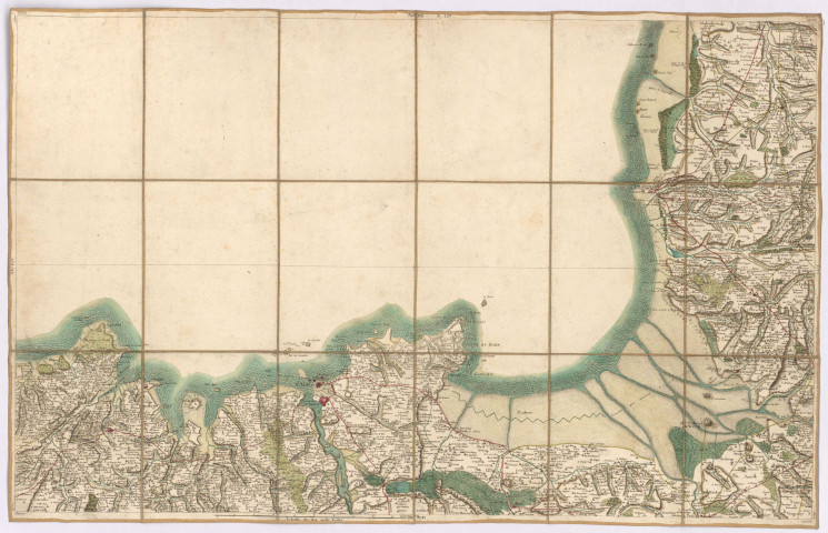 Carte de Cassini : St Malo, le Mont St Michel (feuille 37).