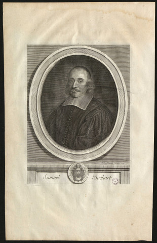 1 - Samuel Bochart. (Théologien protestant, pasteur à Caen et philologue français, né à Rouen en 1599 - mort à Caen en 1667). Par Van Schuppen Pieter.