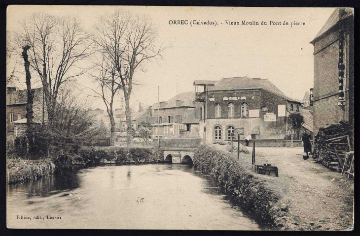 Laiterie (n°98) Passerelle et Moulin (n°99 à 100) L'Orbiquet et étang (n°101 à 102) Marchés (104 à 105, 108)