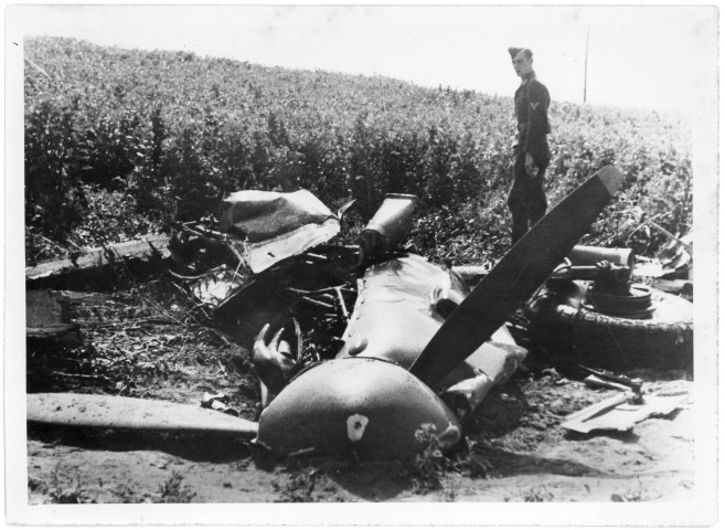 Avion abattu par les allemands (photo 265)