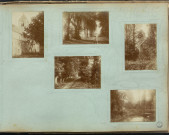 Eglise de Thaon (photos n°109 à 113) ; ferme détruite et paysage (photos n°172 à 177)