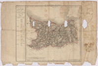 Carte du département du Calvados décrété le 5 février 1790, extraite de l'atlas national de France