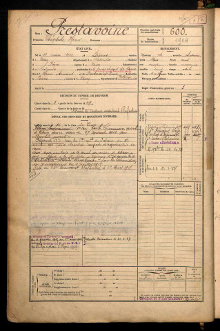 Prestavoine, Théophile Henri