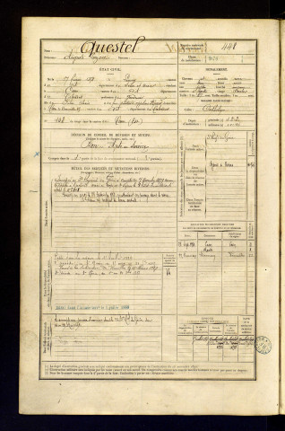 Questel, Auguste Lazare