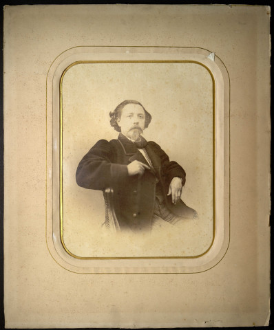 Portraits d'un homme et d'une femme (2 exemplaires), par les photographes Auguste Autin et L. Lacombe