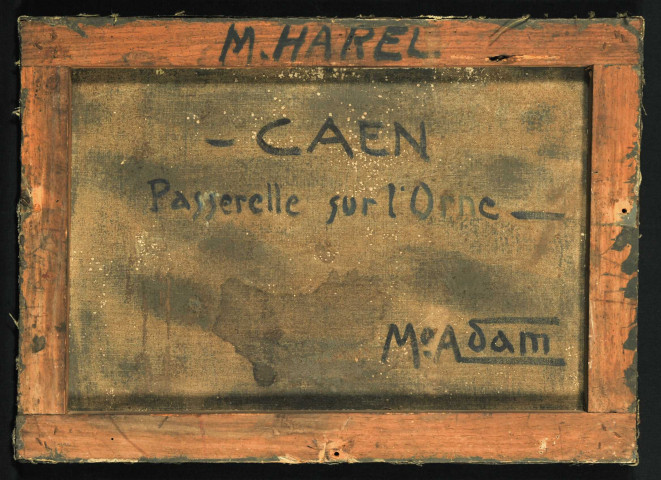 "Caen, passerelle sur l'Orne", par Moïse Adam