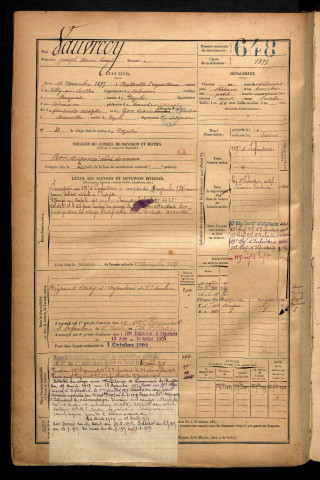 Vauvrecy, Joseph Henri Louis