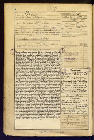 Rivey, Léon Gustave Isidore Fernand