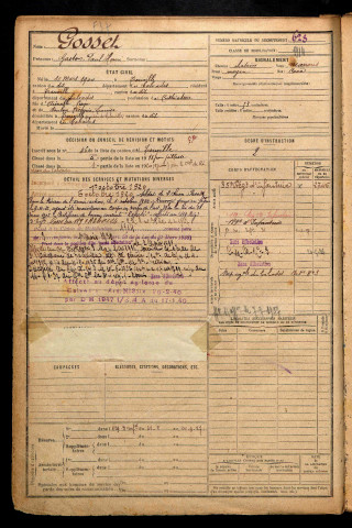 Gosset, Gaston Paul Henri