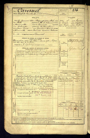 Caresmel, Théophile Stanislas Marie