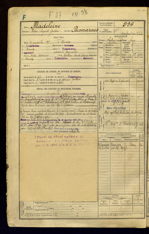 Madeleine dit Desmarais, Victor Auguste Gaston