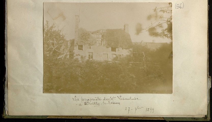 Ouilly-le-Tesson : "La propriété de Mr Lesaulnier", 27 septembre 1899 (photo n°56)