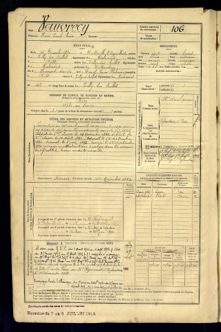 Vauvrecy, Henri Emile Louis