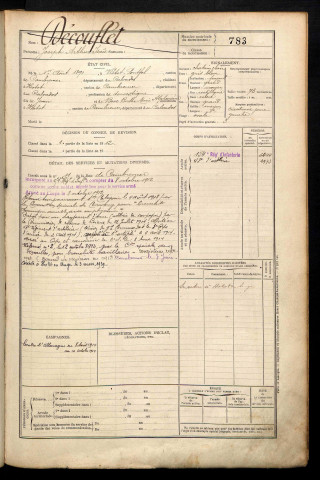 Découflet, Joseph Arthur Isaïe