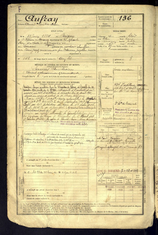 Aufray, Armand Louis Victor Antoine