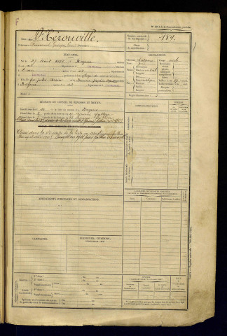 Hérouville d', Fernand Georges Louis