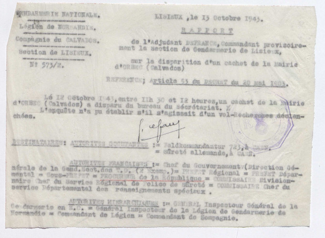 Événements ayant trait à la résistance