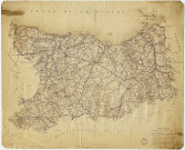 Carte du département du Calvados.