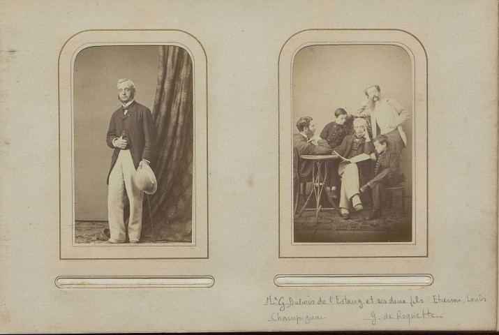 Gustave Dubois de l'Estang (6 photographies dont 1 par Disderi)