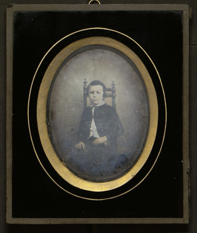 Daguerréotype d'Alain le Chartier de Sédouy (2 septembre 1840-15 janvier 1892) (probablement par Auguste Autin, photographe au 88 rue Saint-Jean à Caen).