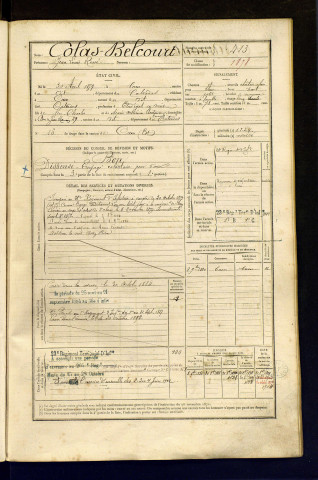 Colas Belcourt, Jean Louis René