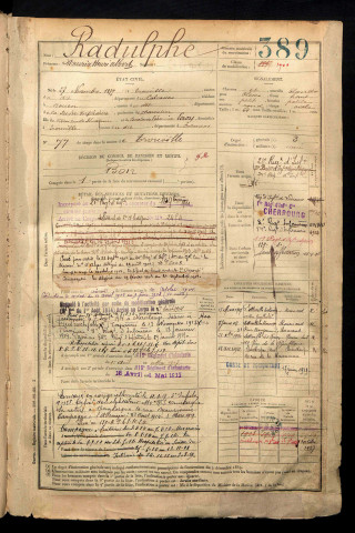 Radulphe, Maurice Henri Albert