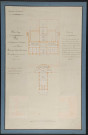 1er étage, plan du tribunal de première instance et des prisons