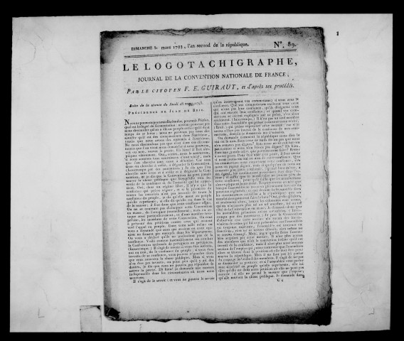 Logotachigraphe (Le)