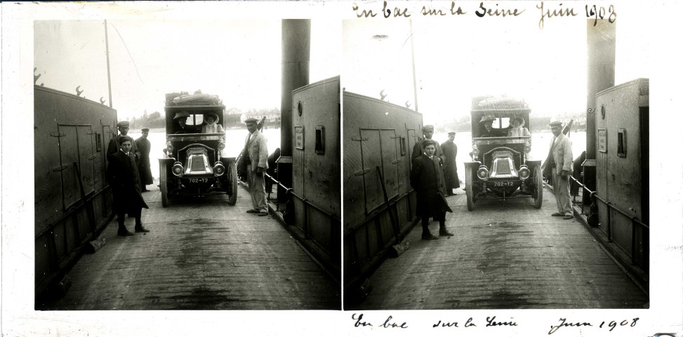 La famille Pinet en bac de Seine [en Ile de France] (photos n°51 et 52)