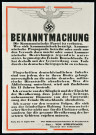 Propagande anti-communiste. Interdiction de toute activité communistes sous peine de condamnation à mort. (version allemande)