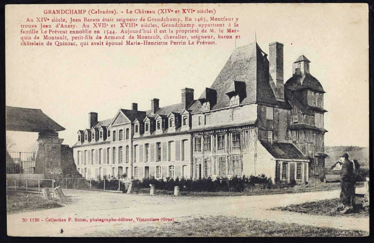 Granchamp-le-Château : Mairie et église (n°1) ; Château (n°2 à 9)