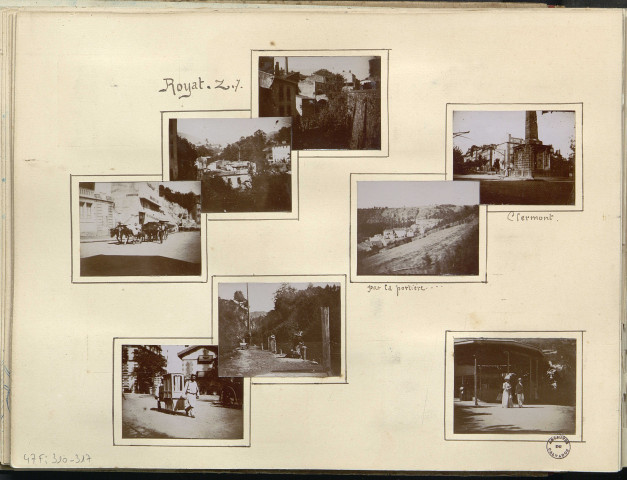 Clermont-Ferrand : Paysage et la Pyramide (photos n°315 et 316)